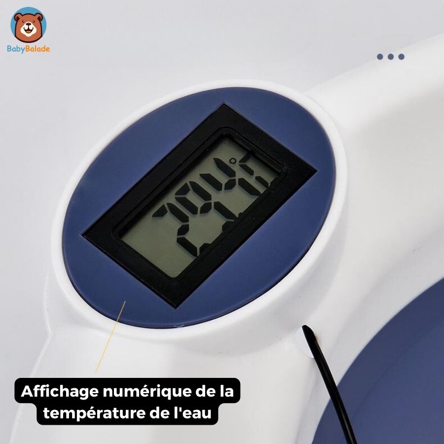 Baignoire Bébé - Thermomètre de bain inclus