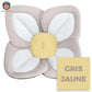 fleur de bain bebe - gris jaune