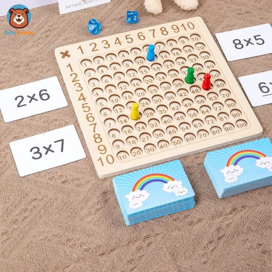 jeu table de multiplication - plusieurs accessoires ludiques