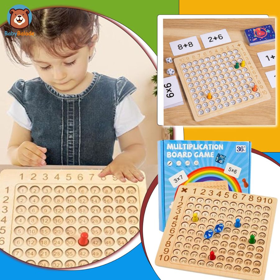 jeu table de multiplication - une fille qui apprend les multiplications
