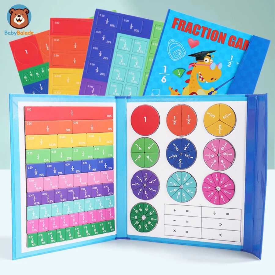 Kit d’Apprentissage des Fractions Montessori | FRACFUN™