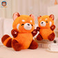 Peluche Panda Roux - deux copains content tout mignon