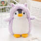 Peluche Pingouin - couleur violet