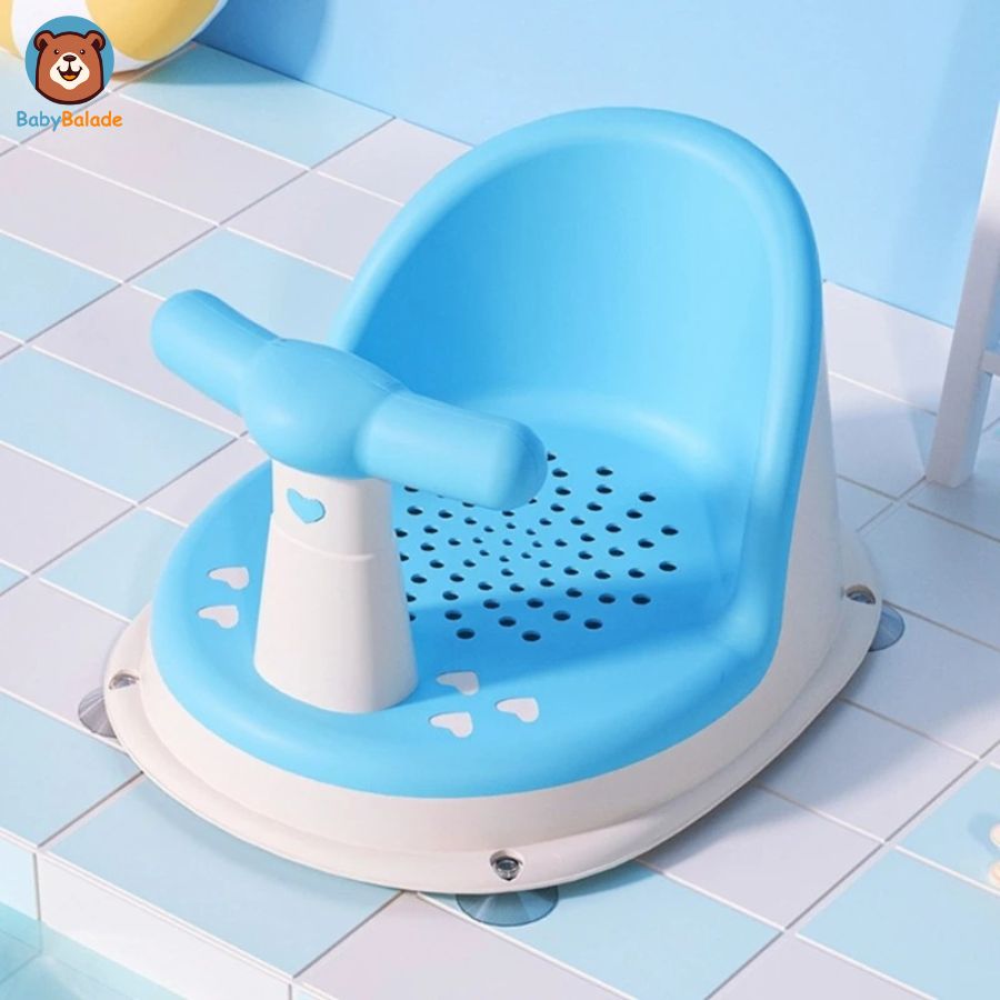 Siège de bain bébé de couleur bleu