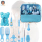Trousse de toilette bebe - Trousse de soin bébé - Kit Bleu