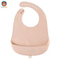 bavoir silicone - bavoir bébé de couleur beige