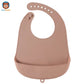 bavoir silicone bavoir bébé de couleur marron