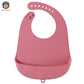 bavoir silicone bavoir bébé de couleur rose