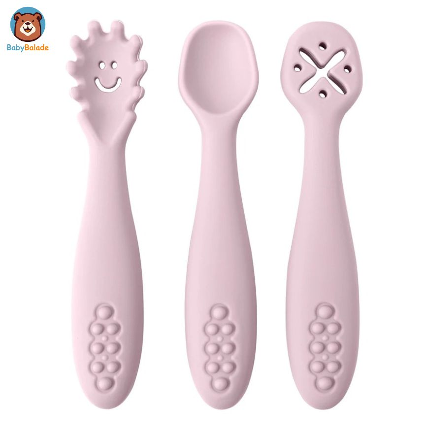 Cuillère Bébé Apprentissage | WEESPOON™ (Lot de 3)