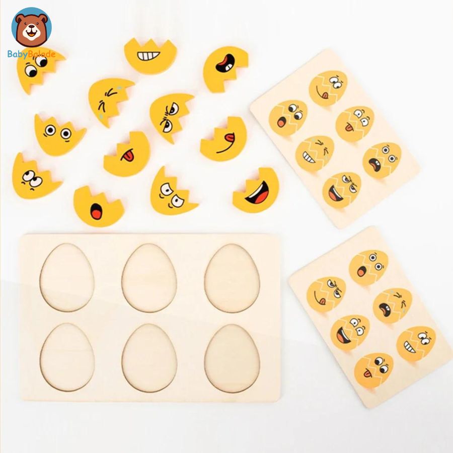 puzzle en bois eggsmyle jeu pour enfant de haute qualité