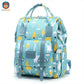 sac à dos à langer de couleur turquoise