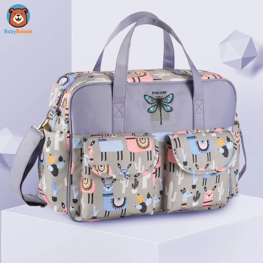 sac à langer couleur mauve lilas