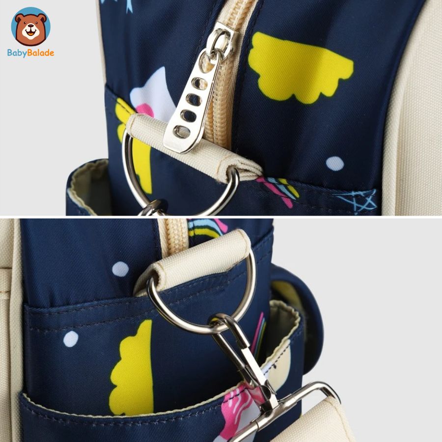 sac à langer de haute qualité avec ses détails qui font la différence