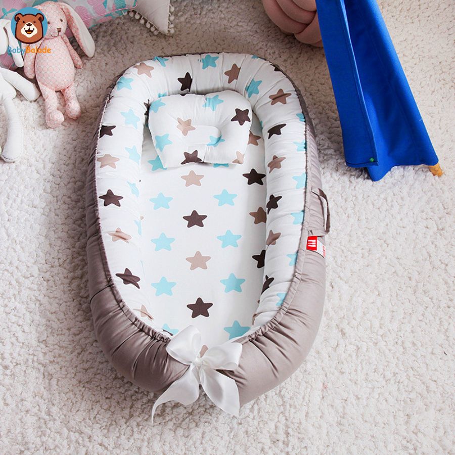 réducteur de lit bébé - taupe