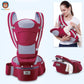 porte bébé ergonomique - rouge bordeau
